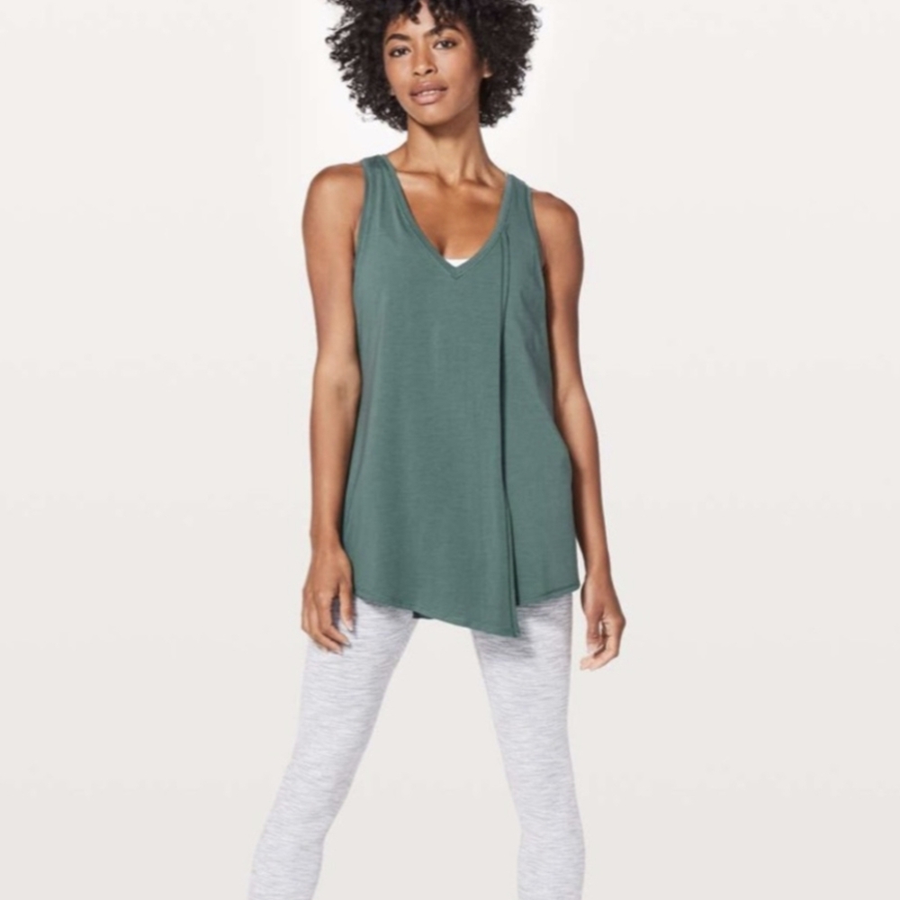 Lululemon Knot A Problem Tank Graphite Green - Picture 4 of 9